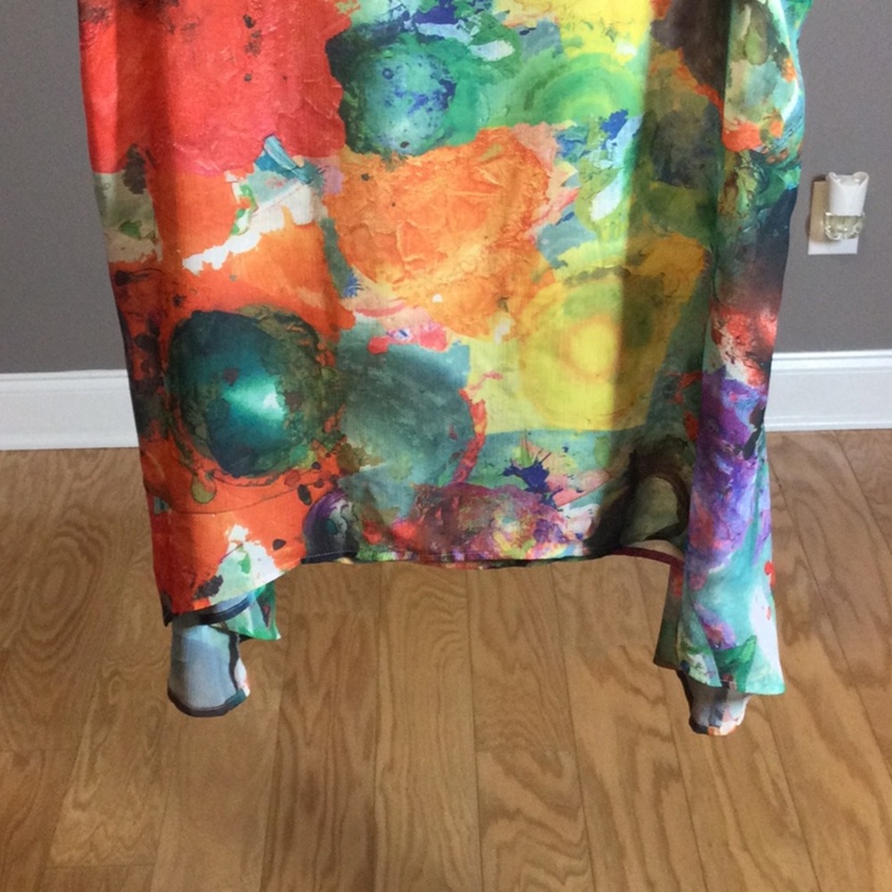 18/20 Lane Bryant Colorful Boho Abstract Print Sleeveless Top - Picture 8 of 14